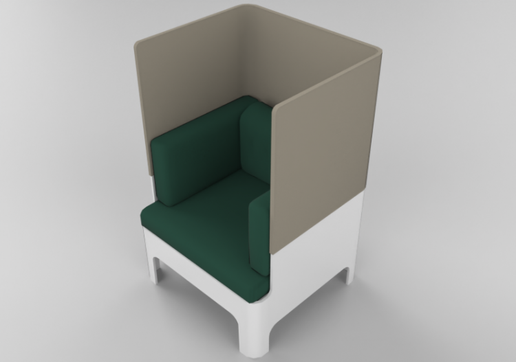 3D Sessel und Sofas - Sessel mit Holzstruktur – Bla Station...