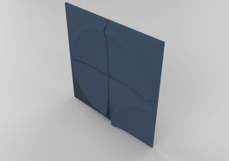 Accesorios 3D - Panel fonoabsorbente para pared - Bla...