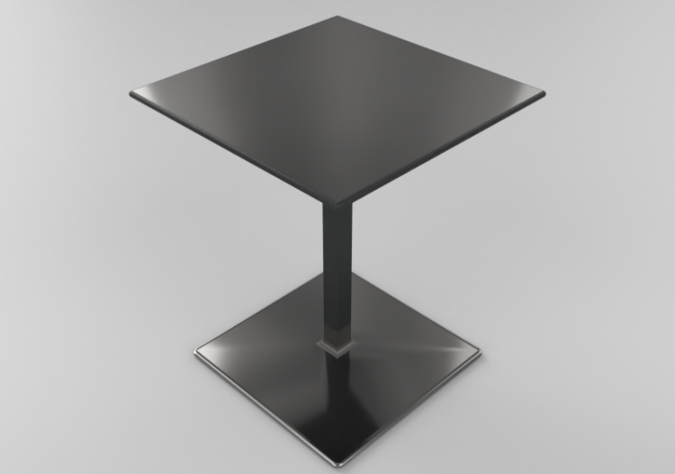 3D Coffe Tables - Square Table - Bla Station – Level L32 -...