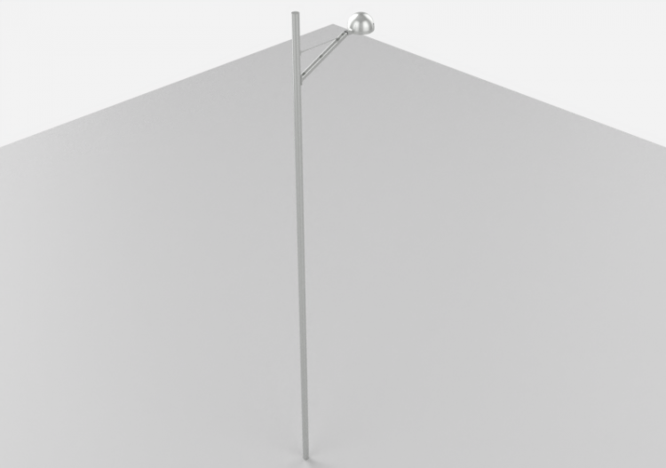 3D Street Lights - High pole street light - Height: 8...