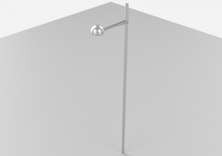 Farolas de calle 3D - Farola sobre poste alto 6 metros -...