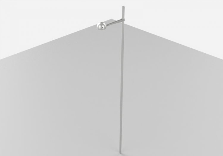 3D Street Lights - High pole street light - Height: 8...