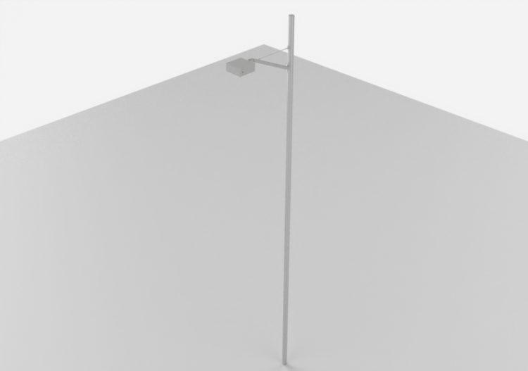 3D Street Lights - High pole street light - Height: 8...
