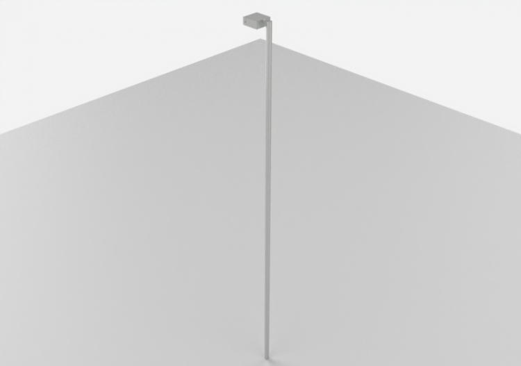 Farolas de calle 3D - Farola sobre poste alto 8 metros -...