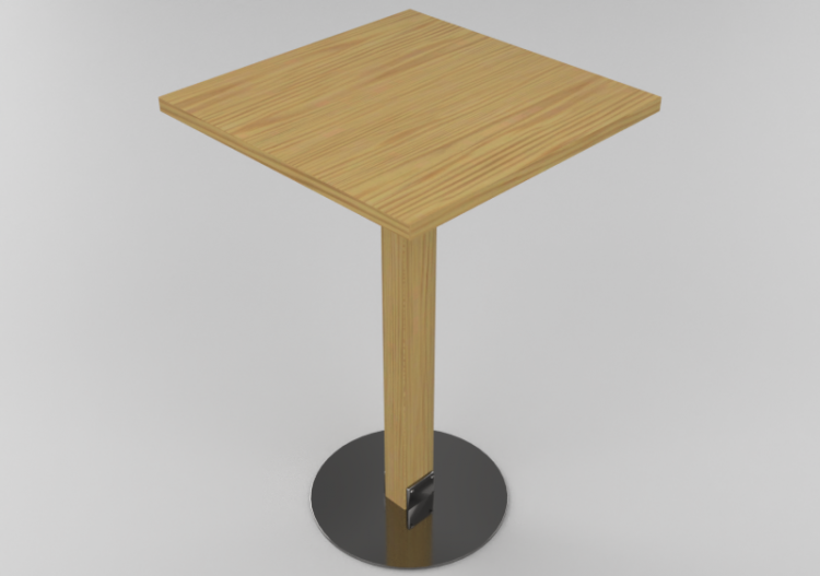 3D Tisch - Tisch quadratisch - Bla Station – Size L901 -...