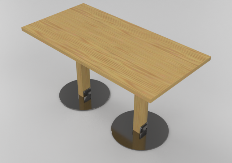Tables 3D - Table rectangulaire - Bla Station – Size L901 -...