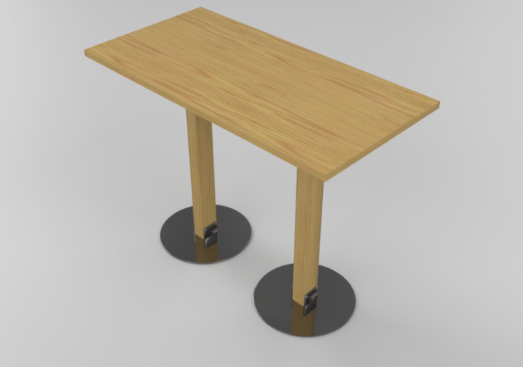 3D Tisch - Tisch rechteckig - Bla Station – Size L901 -...