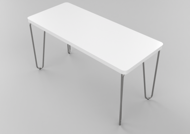 3D Tables - Rectangular Table - Bla Station – Clip L41 -...