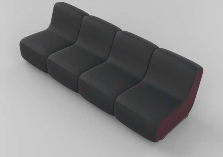 Chairs and Sofas 3D - Leather modular sofa – Bla Station –...