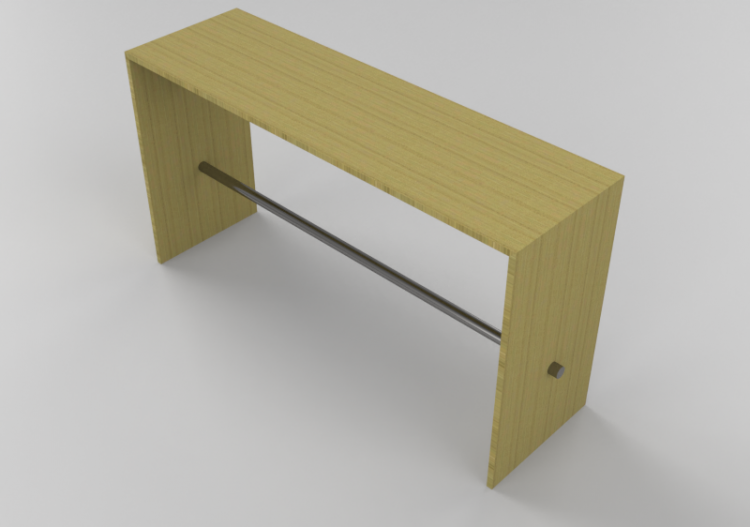 3D Zubehör - Sitzbank mit Holzstruktur - Bla Station – Ping...