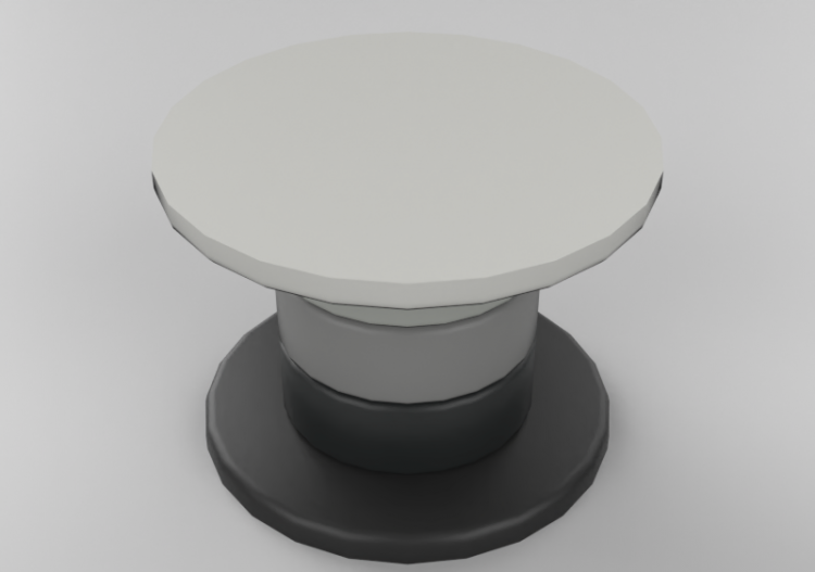 Mesitas 3D - Mesa circular - Bla Station – Babel L30 H43,5...