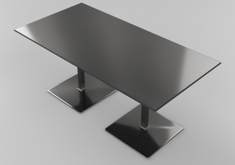 3D Tischchen - Tisch rechteckig - Bla Station – Level L32 -...