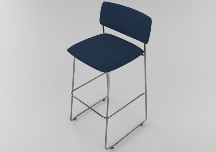 3D Stühle - Barhocker aus Metall - Bla Station – Dundra S72...