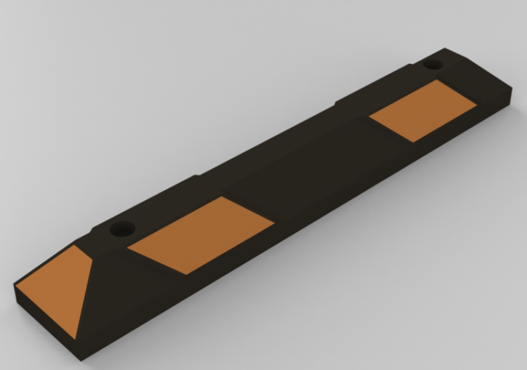 Accesorios 3D - Bordillo de goma para aparcamientos -...