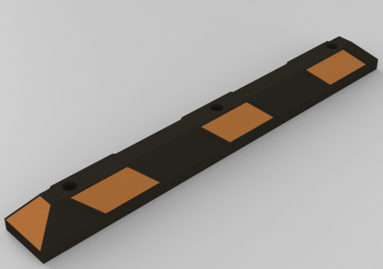 Accesorios 3D - Bordillo de goma para aparcamientos -...