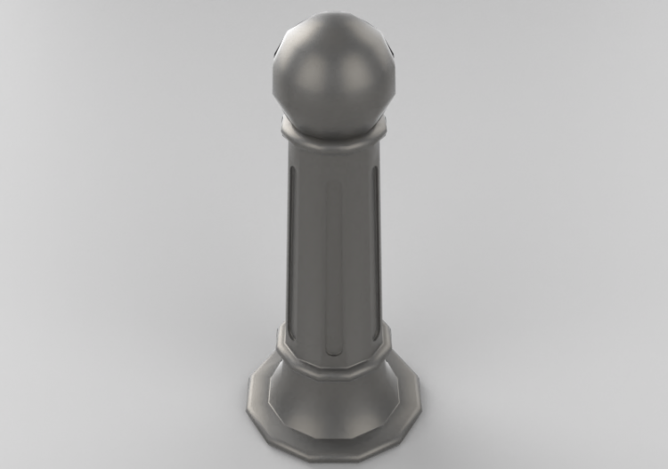 Acessórios 3D - Poste de amarração - Reliance Foundry -...