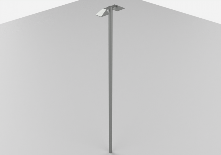 Candeeiros de rua 3D - Candeeiro de poste alto 5m -...