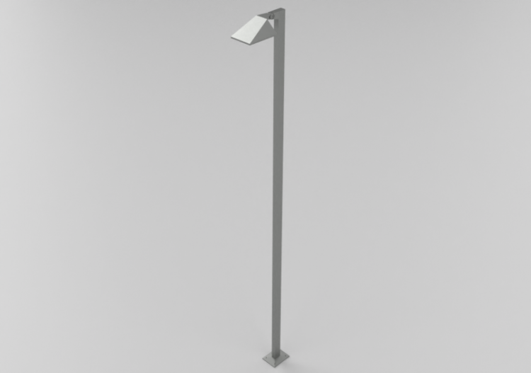 Candeeiros de rua 3D - Candeeiro de poste alto 3,5m -...