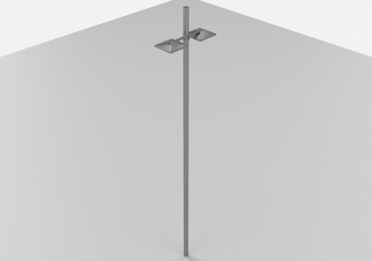 Candeeiros de rua 3D - Candeeiro de poste alto 6m -...