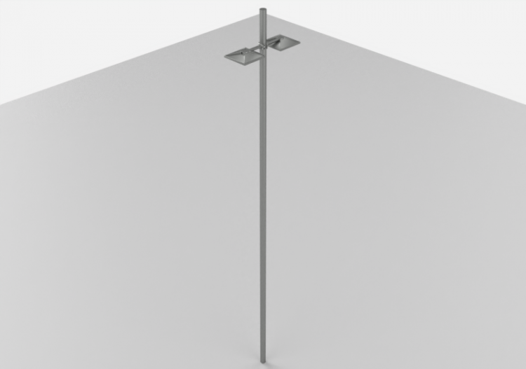 Candeeiros de rua 3D - Candeeiro de poste alto 7m -...