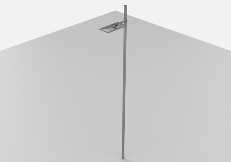 Farolas de calle 3D - Farola sobre poste alto 7m - iGuzzini...