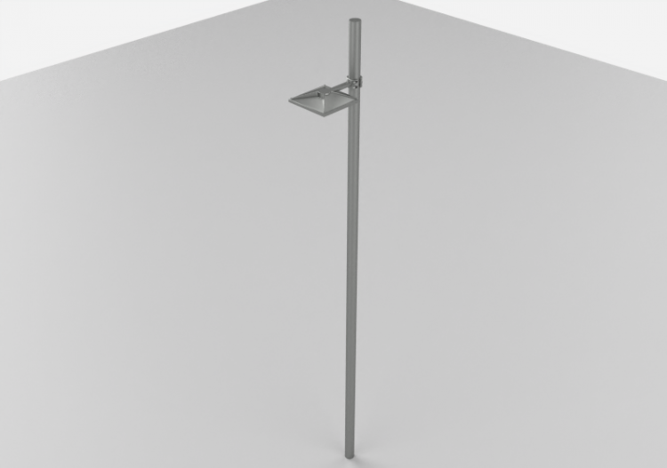 3D Street Lights - High pole street light - Height: 7m -...