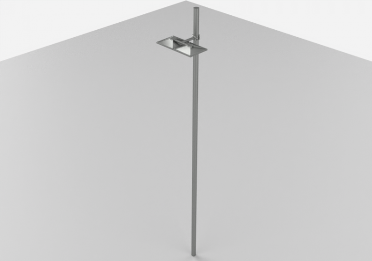 Farolas de calle 3D - Farola sobre poste alto 6m - iGuzzini...