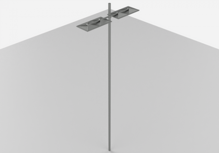 3D Street Lights - High pole street light - Height: 7m -...