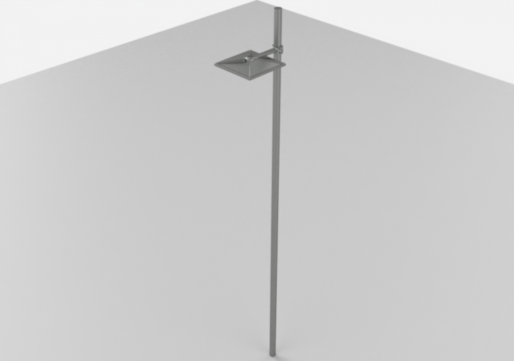 3D Street Lights - High pole street light - Height: 6m -...