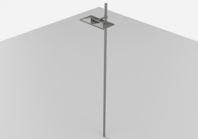 3D Street Lights - High pole street light - Height: 7m -...