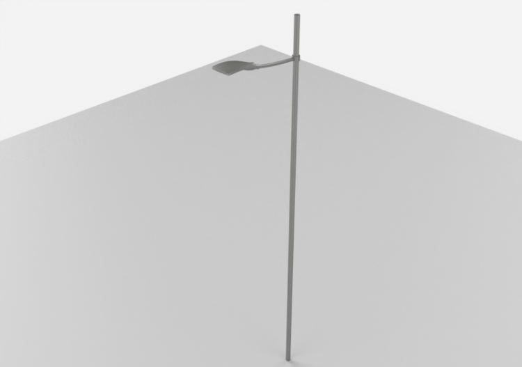 3D Street Lights - High pole street light - Height: 8 metri...