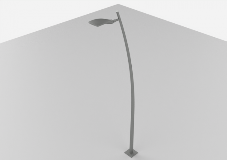 Candeeiros de rua 3D - Candeeiro de poste alto 6 metros -...