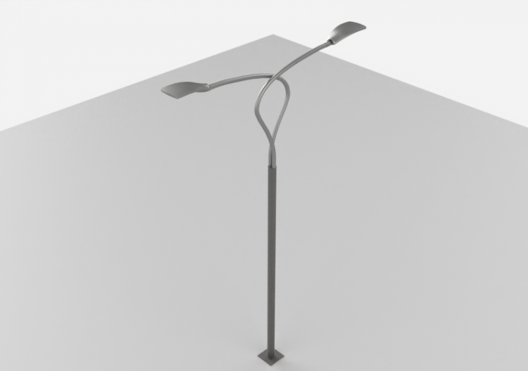 Candeeiros de rua 3D - Candeeiro de poste alto 6,7 metros -...