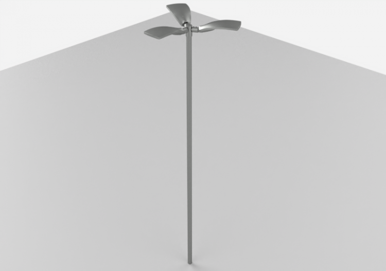 Farolas de calle 3D - Farola sobre poste alto 6 metros -...