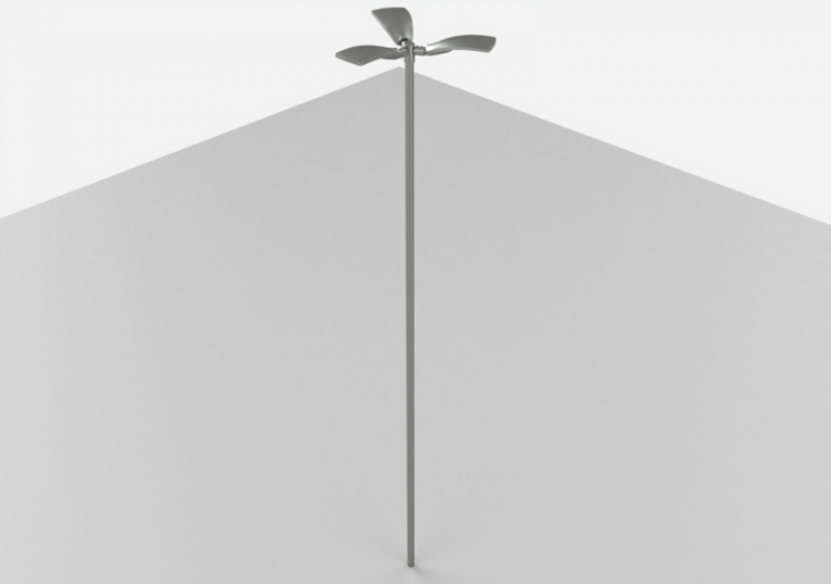 3D Street Lights - High pole street light - Height: 8 metri...