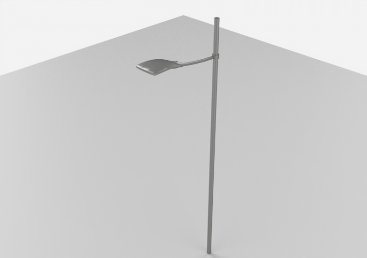 3D Street Lights - High pole street light - Height: 6 metri...
