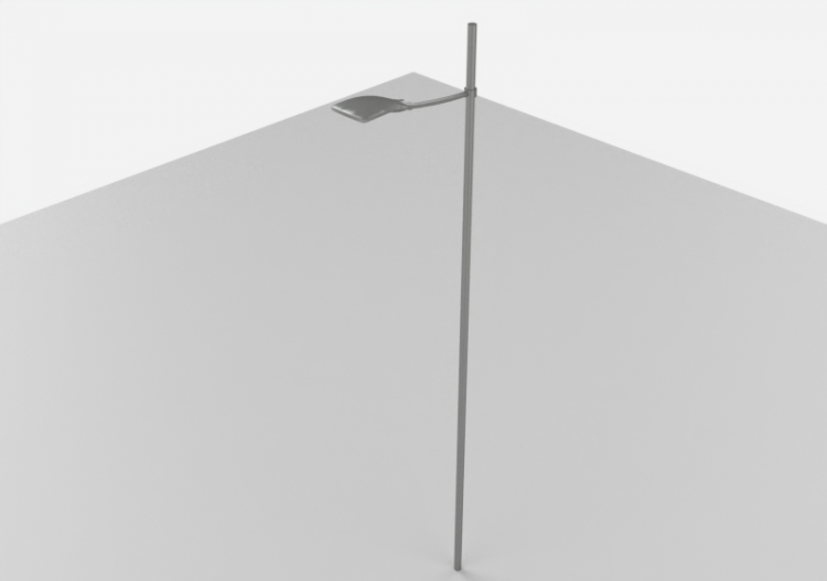 3D Street Lights - High pole street light - Height: 8 metri...