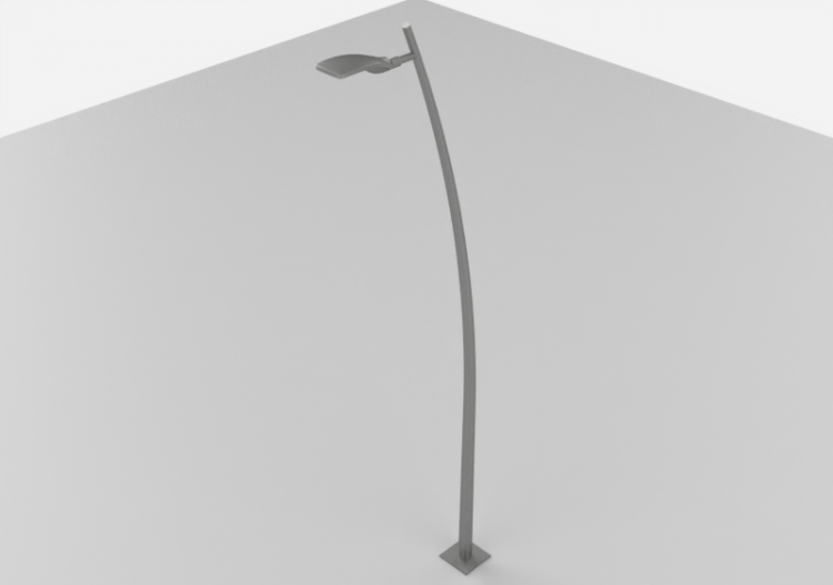 3D Street Lights - High pole street light - Height: 6 metri...