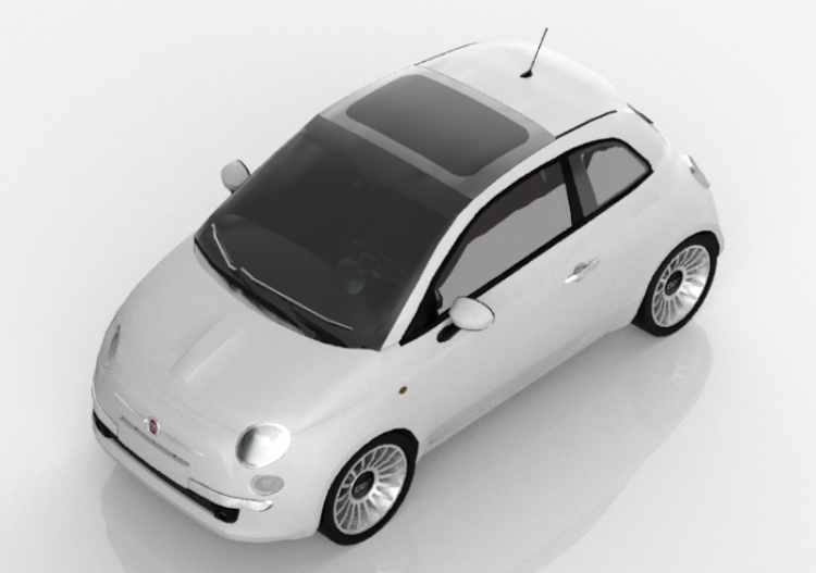 3D Autos - Fiat 500 - ACCA software