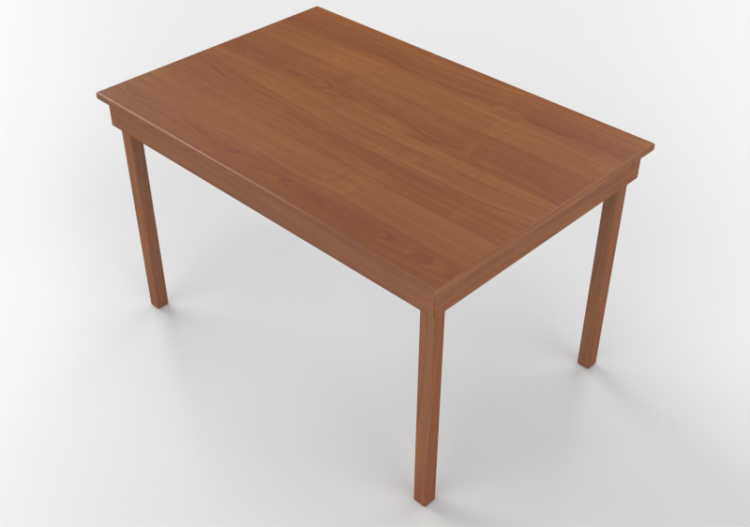 3D Tisch - Tisch rechteckig 182x80cm - ACCA software