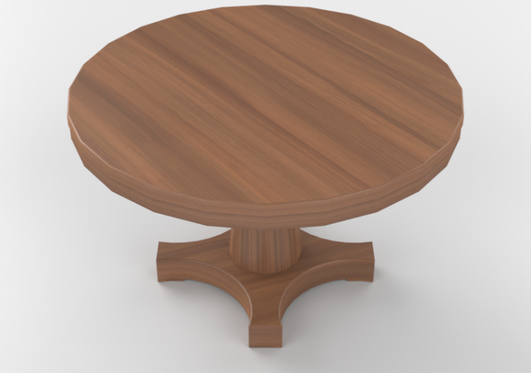 3D Tables - Circular table 125x125cm - ACCA software