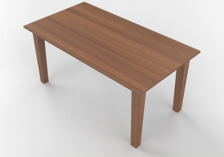Tavoli 3D - Tavolo rettangolare 170x90cm - ACCA software
