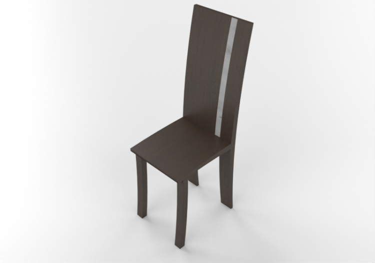 Sillas 3D - Silla de madera - ACCA software