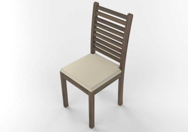 3D Chairs - Wooden Chair - ACCA software
