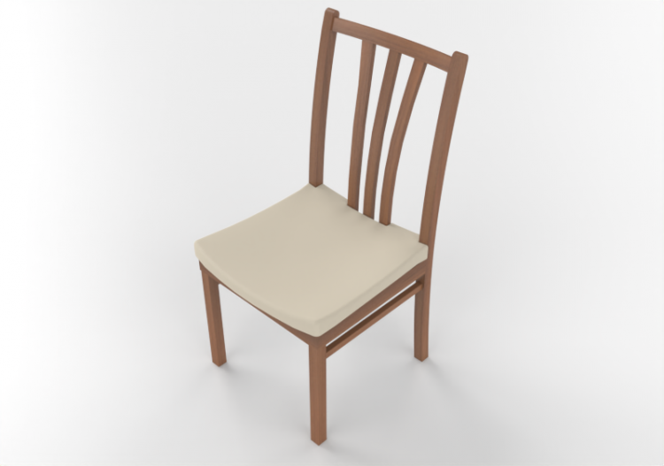 Chaises 3D - Chaise en bois - ACCA software