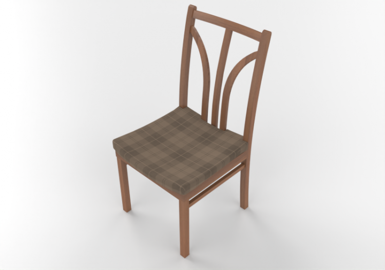 3D Chairs - Wooden Chair - ACCA software