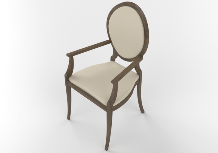3D Chairs - Wooden Chair - ACCA software