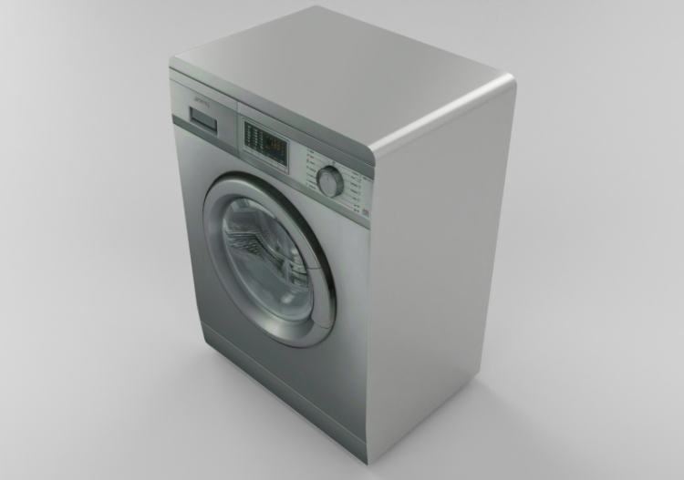 3D Electrical Appliances - Front loading washing Machine...