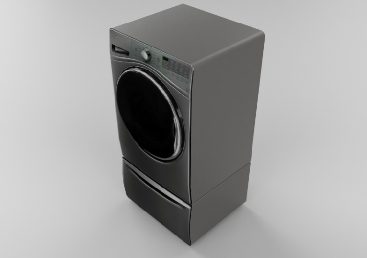 3D Haushaltgeräte - Waschmaschine mit zweifacher Trommel ...