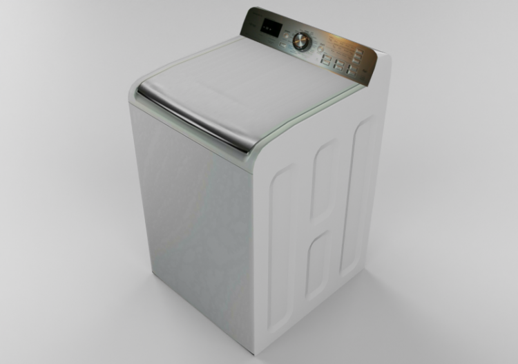 Elettrodomestici 3D - Lavatrice con carico dall’alto...